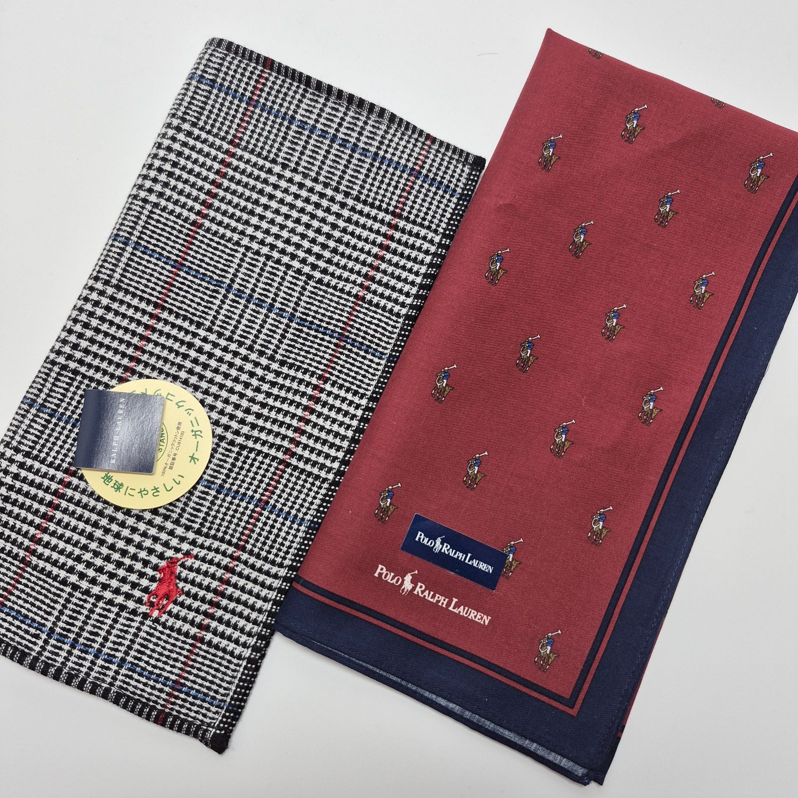 新品】POLO RALPH LAUREN メンズハンカチ & タオルハンカチ セット