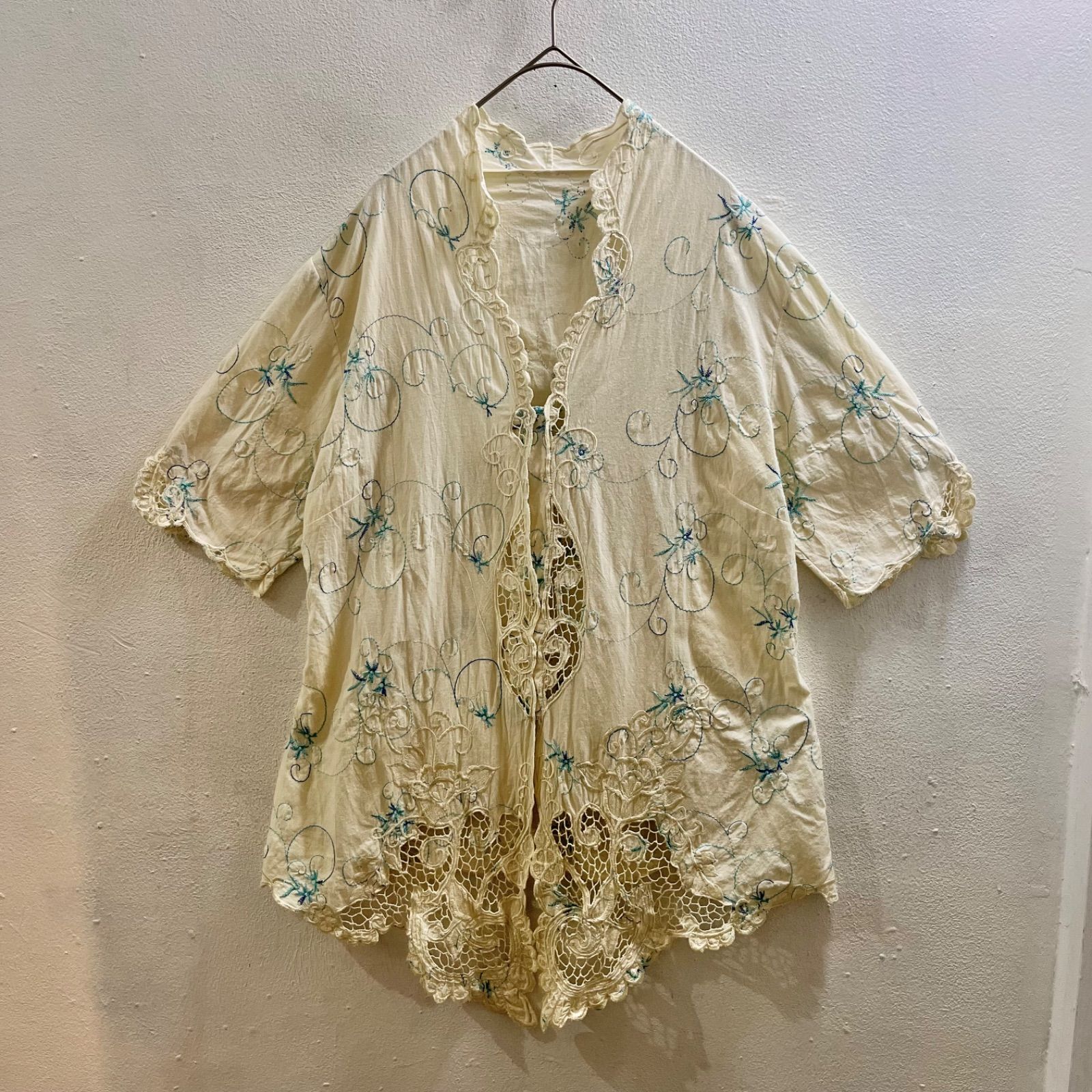 Vintage 90s 刺繍 ブラウス シャツ ヴィンテージ ヨーロッパ Europe 