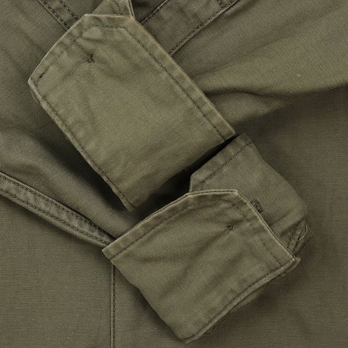 【SALE】WTAPS ダブルタップス ミリタリーシャツ サイズ 2 メンズ BUDS バッズ シグネチャー ロゴ MIKE エンブロイダリー 刺繍パッチ コットンサテン ロングスリーブ 長袖 ジャケット トップス ア