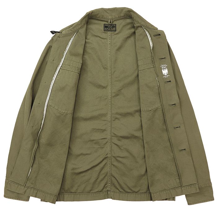 美品 wtaps ダブルタップス ミリタリー シャツ　JKT オリーブ ２ SALE】WTAPS ダブルタップス ミリタリーシャツ サイズ 2 メンズ BUDS