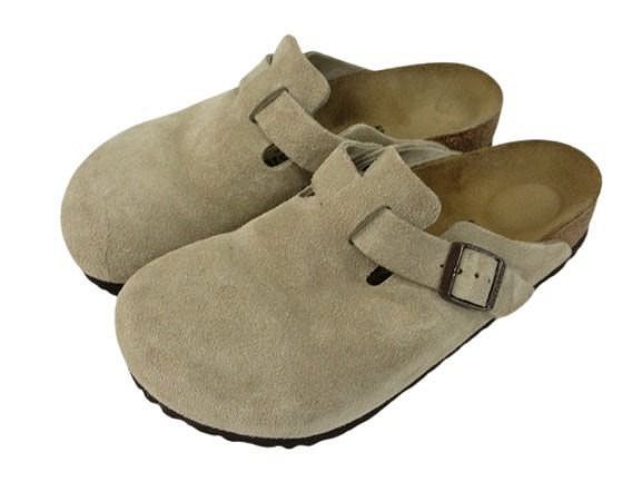 ビルケンシュトック BIRKENSTOCK Boston BS ボストン スウェード 25cm グレー系 サンダル シューズ