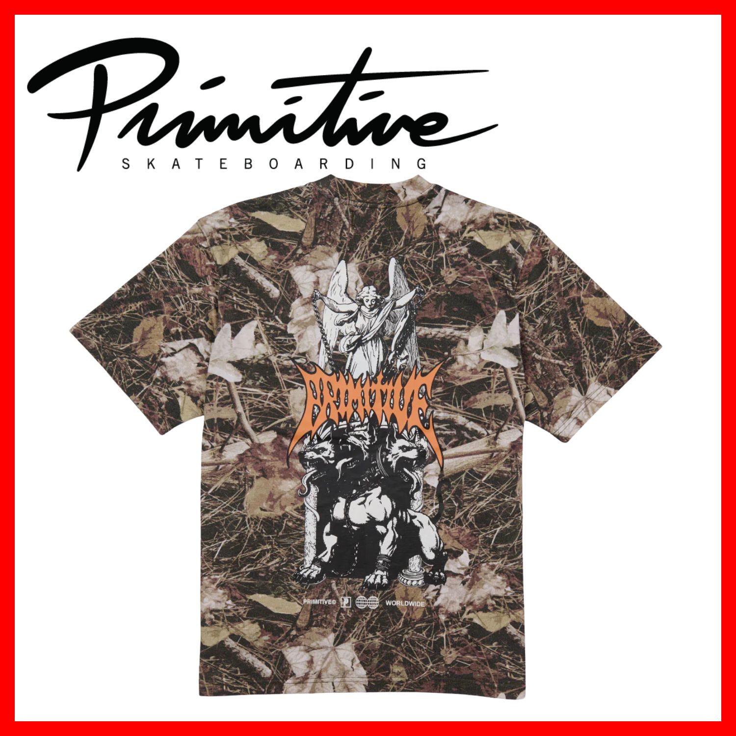 PRIMITIVE DEFEND HW TEE MEDIUM（プリミティブ・Tシャツ・Mサイズ）