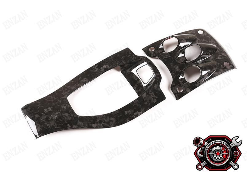 売れ筋リアルカーボン製　鍛造紋理　フェラーリ　458　内装　シフトパネルカバー　2個セットcp516