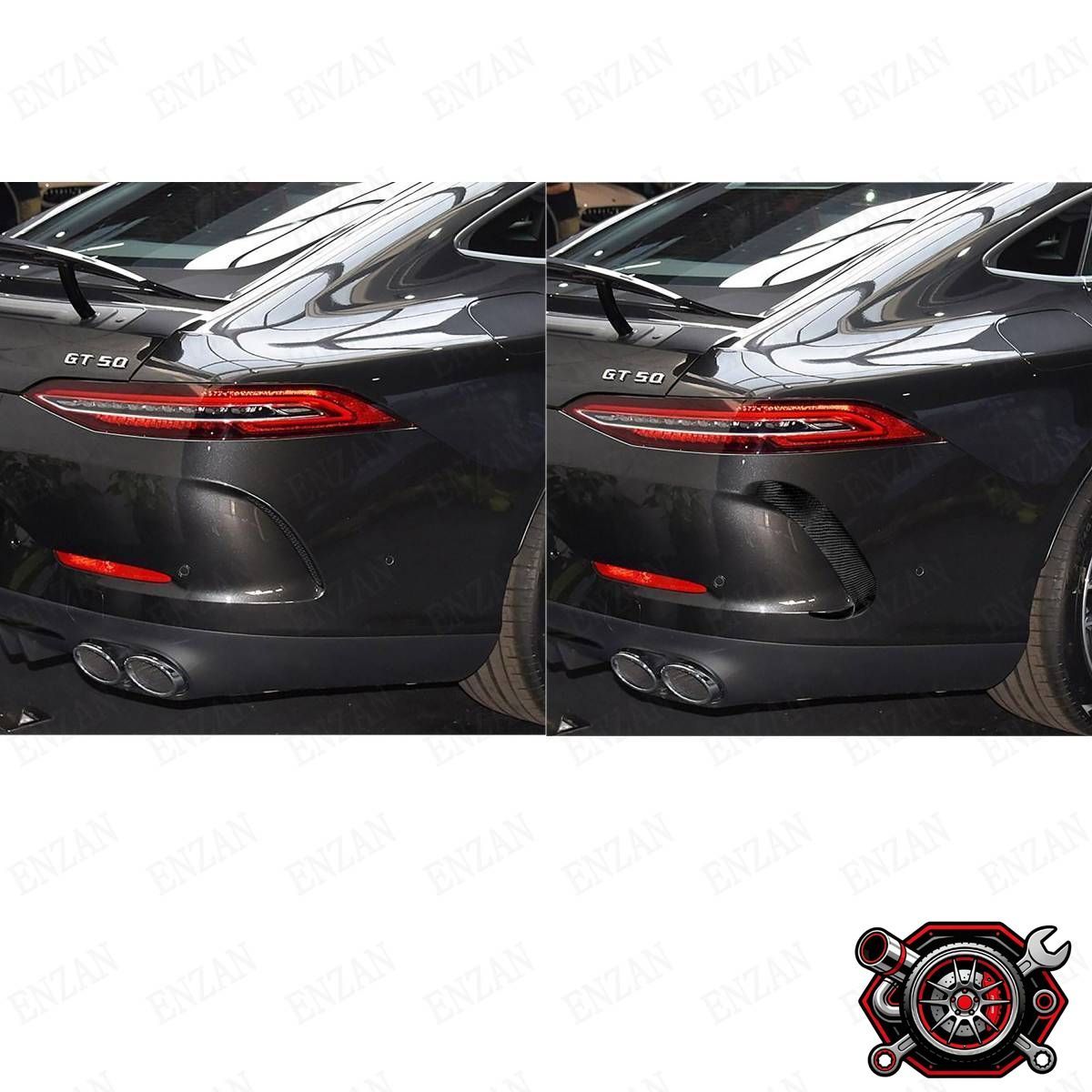 売れ筋カーボン製ベンツ X290 AMG GT 4ドアクーペ GT50 GT53 専用リアバンパー カナード 左右2個cp516 売れ筋カーボン製ベンツ X290 AMG GT 4ドアクーペ GT50 GT53 専用リアバンパー カナード 左右2個cp516