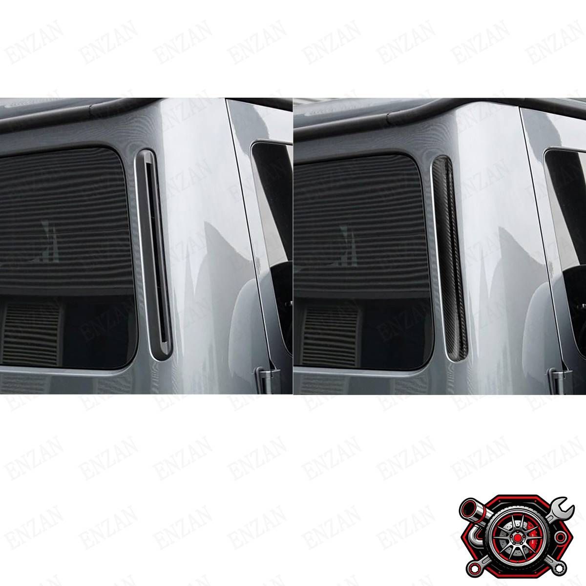 売れ筋カーボン製ベンツ Gクラス 　W463A W464 G500 G63 G350D　Cピラー カバー　リアエアルーバーカバー　 左右セットcp516
