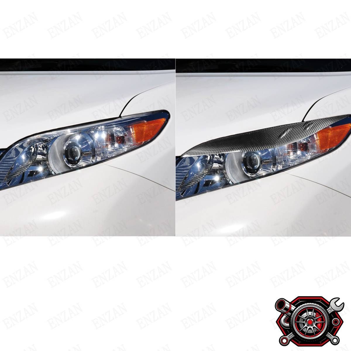 売れ筋トヨタ シエナ後期 カーボン製 ヘッドライトカバー アイライン2個セットcp516 売れ筋トヨタ シエナ後期 カーボン製 ヘッドライトカバー アイライン2個セットcp516