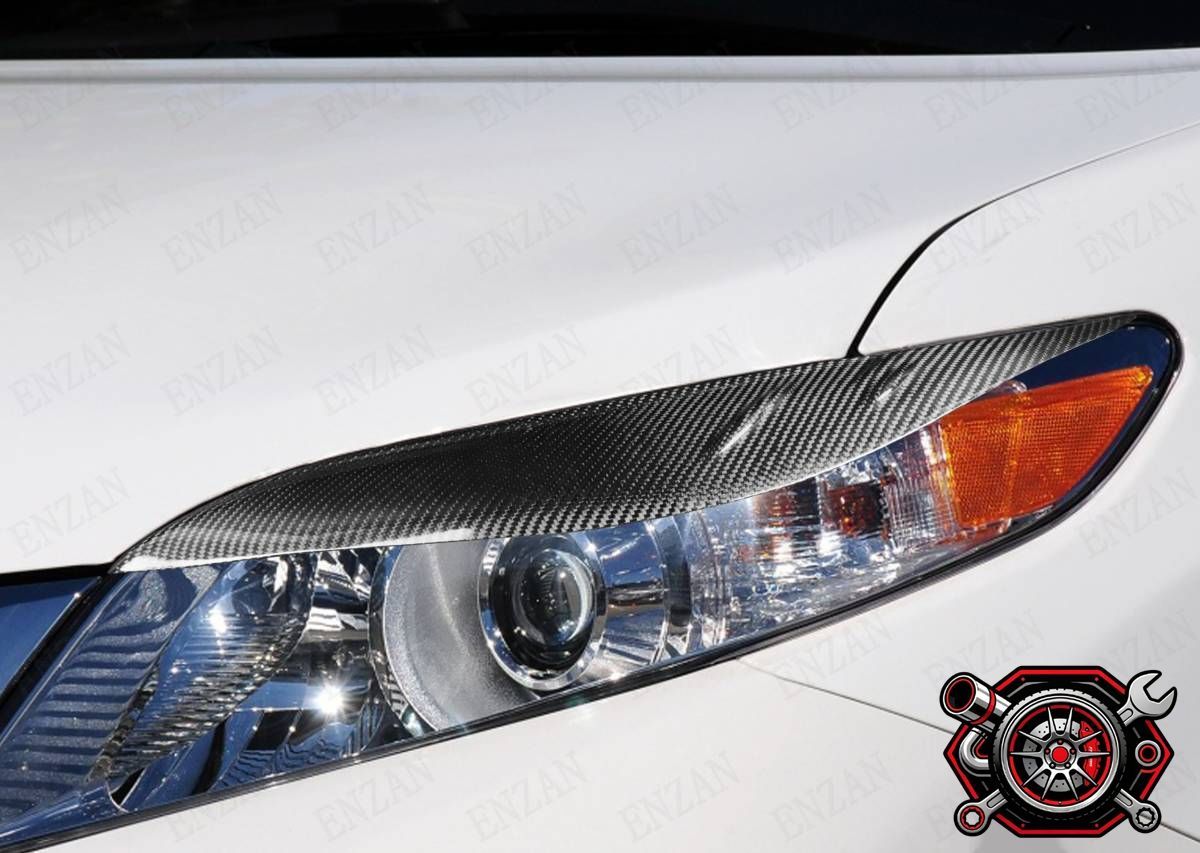 売れ筋トヨタ シエナ後期 カーボン製 ヘッドライトカバー アイライン2個セットcp516 売れ筋トヨタ シエナ後期 カーボン製 ヘッドライトカバー アイライン2個セットcp516