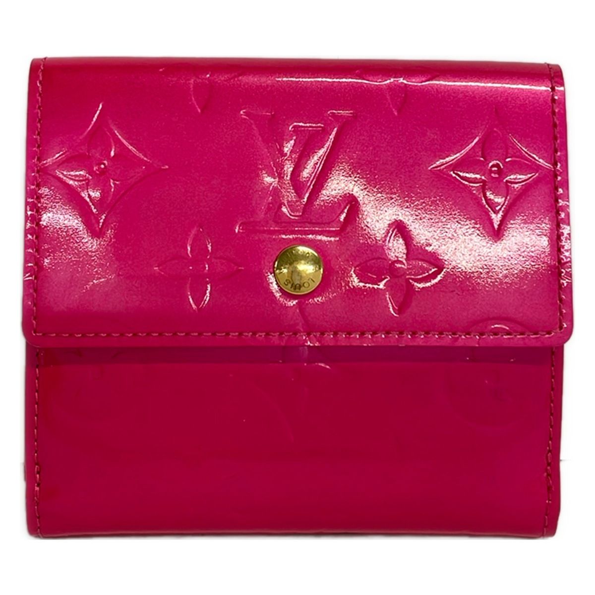 LOUIS VUITTON(ルイヴィトン) Wホック財布 モノグラムヴェルニ ポルト
