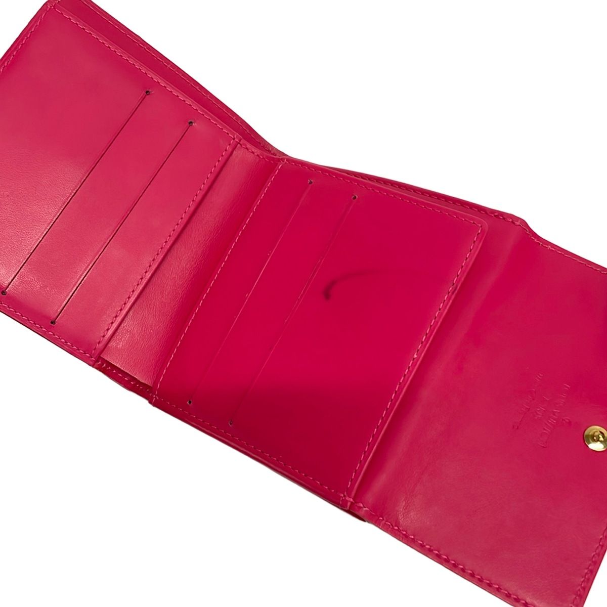 LOUIS VUITTON(ルイヴィトン) Wホック財布 モノグラムヴェルニ ポルト