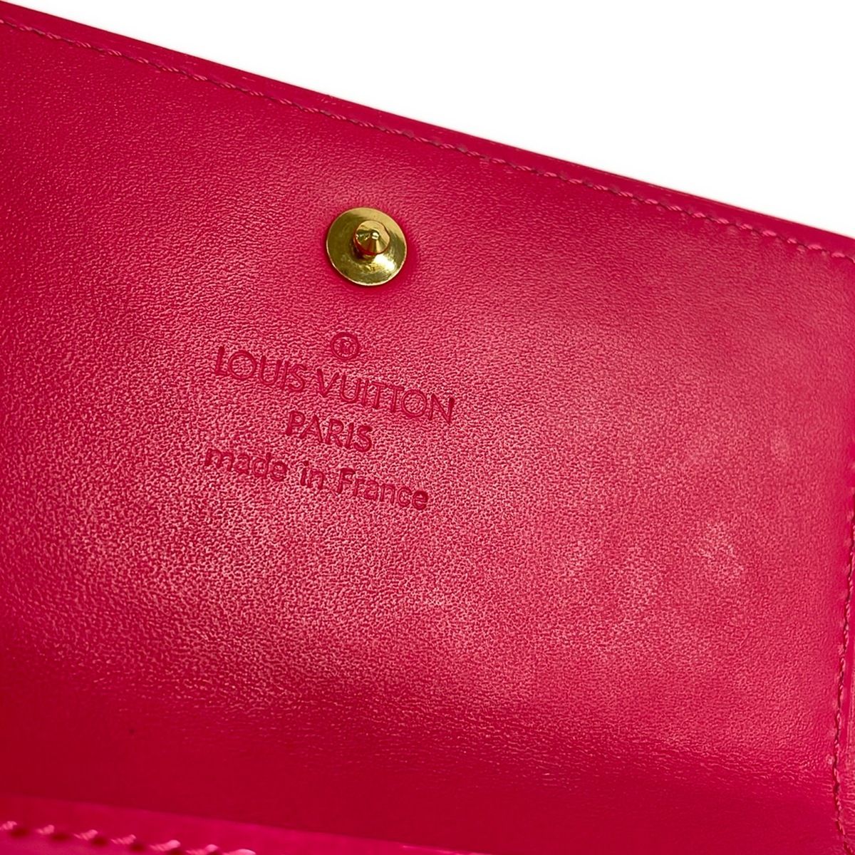 LOUIS VUITTON(ルイヴィトン) Wホック財布 モノグラムヴェルニ ポルト