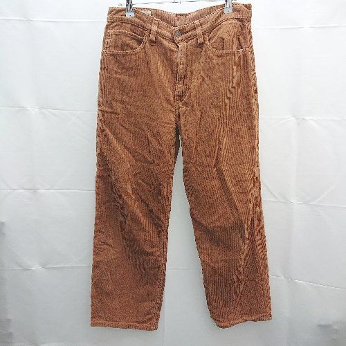 ◇ Levi's リーバイス コーデュロイ素材　ブランドパッチ ストレートパンツ サイズ26 ブラウン レディース E 【1301260045008】