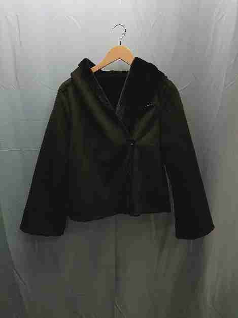 ◇ PICCIN ピッチン 裏ボア ショート丈 防寒 長袖 コート ジャケット サイズM カーキ レディース E 【1301260046067】