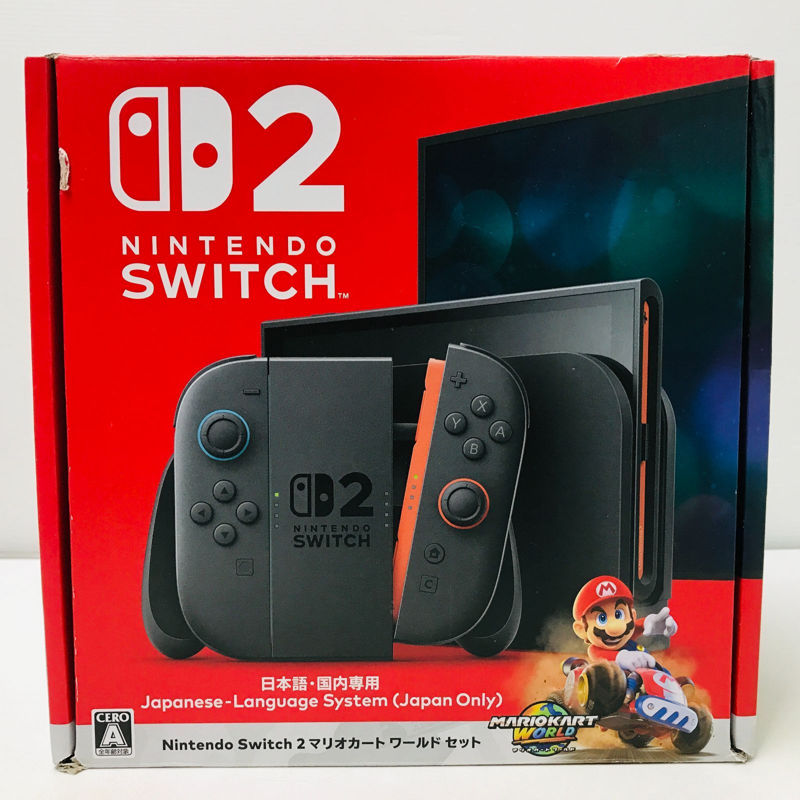 Nintendo Switch2 マリオカートセット ニンテンドースイッチ2 日本語.国内専用 ※マリオカート使用不可 初期化済み 本体 A01-222