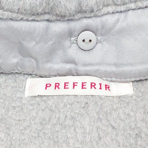 ◇ PREFERIR フード ジップアップ 起毛 裏地 長袖 ジャケット サイズL グレー系 レディース E 【1301260047880】 ◇ PREFERIR フード ジップアップ 起毛 裏地 長袖 ジャケット サイズL グレー系 レディース E 【1301260047880】