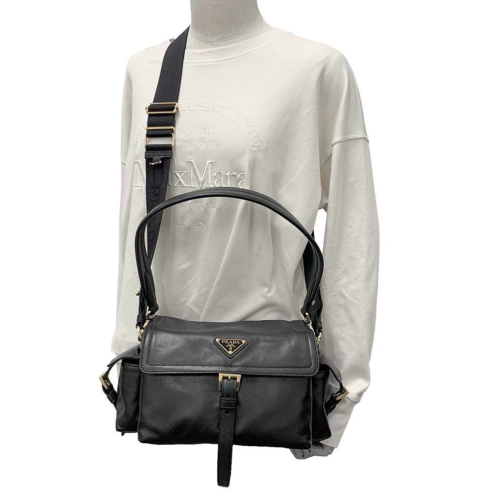 新品 PRADA プラダ エクスプローラ ナッパレザー ショルダーバッグ