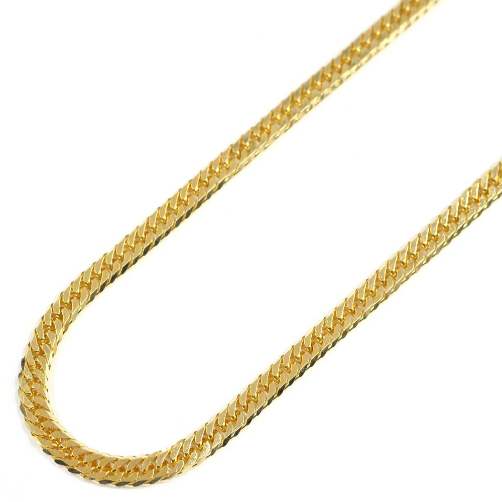 【名東】ネックレス K18 6面ダブル 喜平 約20.1g 約50cm ジュエリー キヘイ イエローゴールド