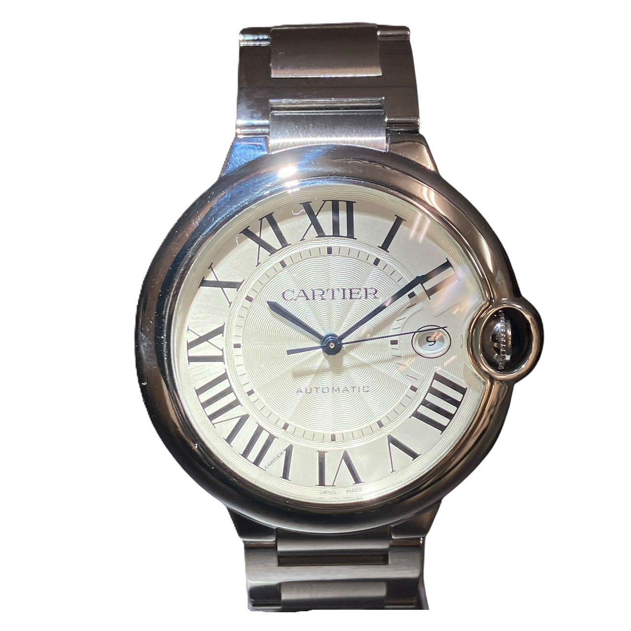 カルティエ CARTIER  バロン ブルー ドゥ カルティエ 腕時計 SS SS 自動巻き シルバー文字盤 WSBB0049 送料無料 【中古】 カルティエ CARTIER バロン ブルー ドゥ カルティエ 腕時計 SS SS 自動