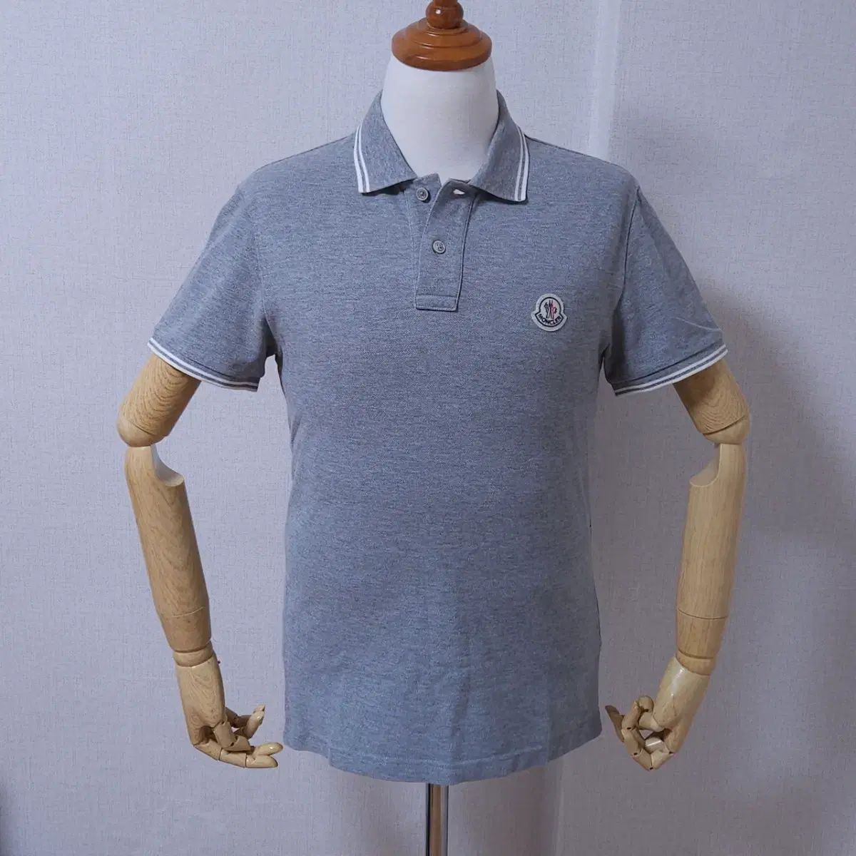 MONCLER モンクレール グレー ポロ 半袖 Tシャツ ユニセックス 90