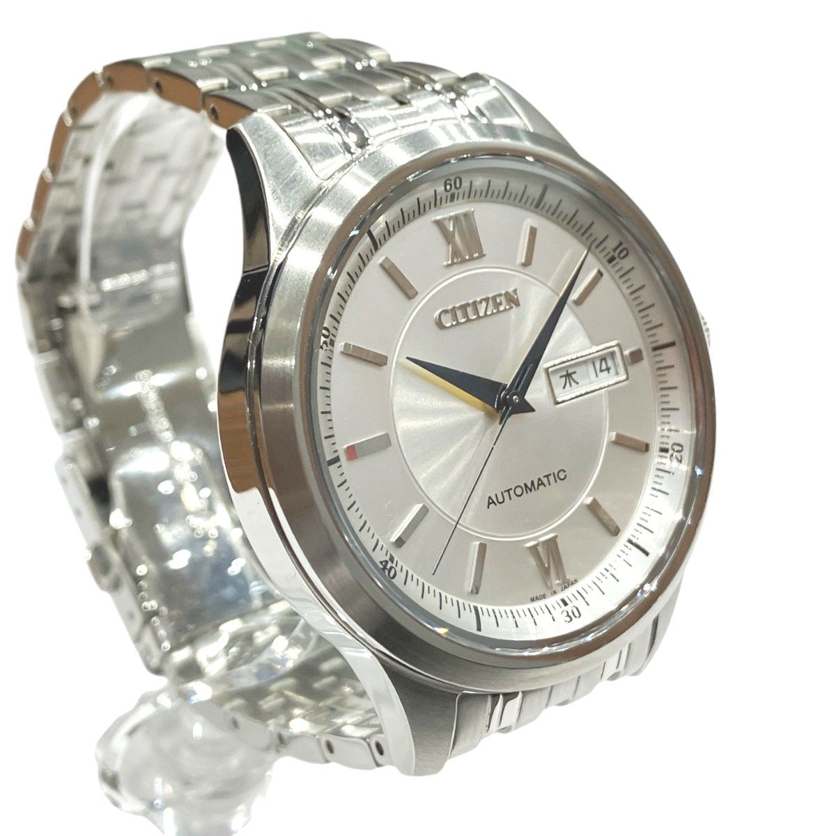 シチズン CITIZEN シチズンコレクション 腕時計 総重量約121.2g SS 自動巻き シルバー文字盤文字盤 NY4050-62A メンズ シチズン CITIZEN シチズンコレクション 腕時計 総重量約121.2g SS 自動巻き シルバー文字盤文字盤 NY4050-62A メンズ