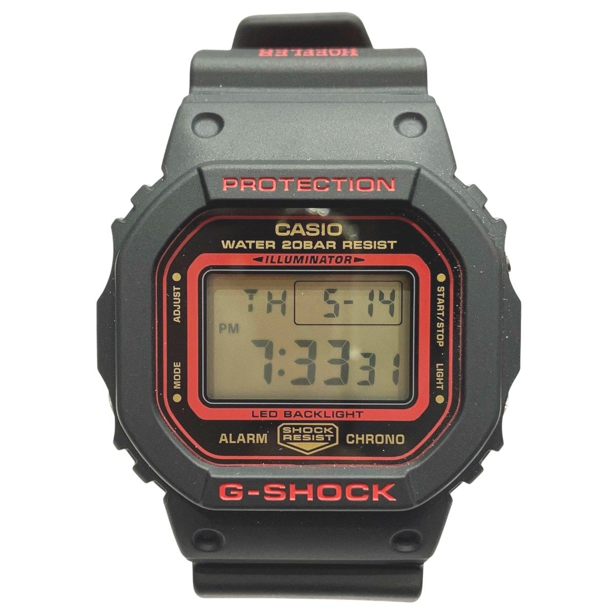 カシオ CASIO G-SHOCK ケルビン ホフラー 腕時計 総重量約52g SS 樹脂 クオーツ ブラック文字盤 DW-5600KH メンズ