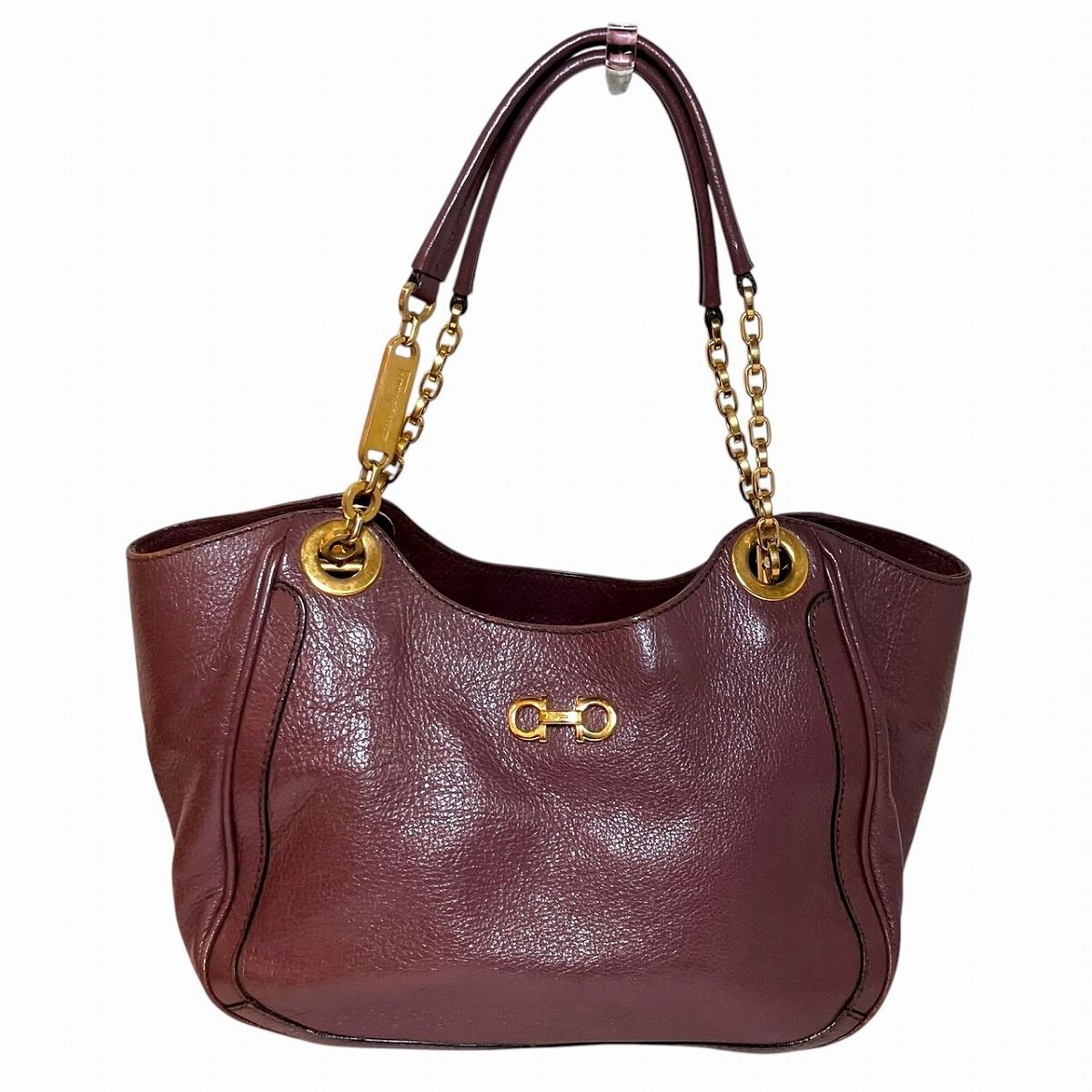 サルヴァトーレフェラガモ Salvatore Ferragamo ダブルガンチーニ ハンドバッグ レザー AU-21 B992 レディース