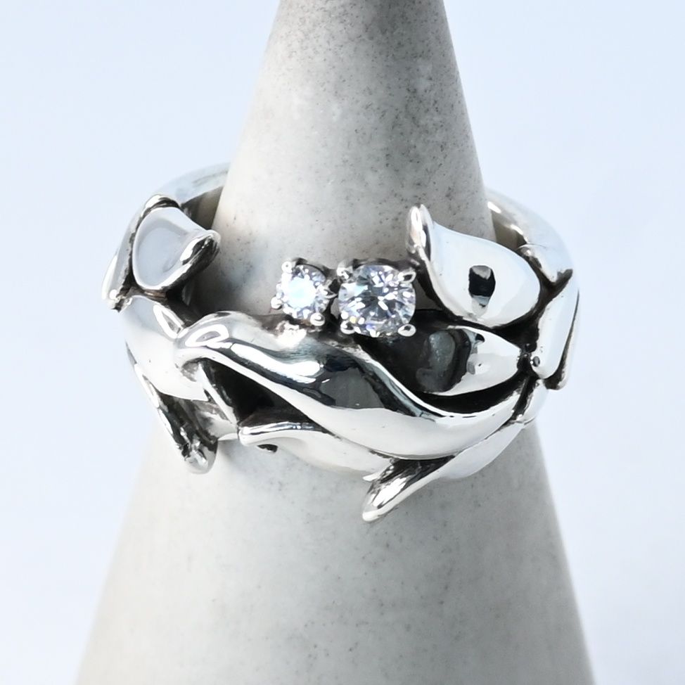[Polished] KONRON Blooming Life Ring No. 9 krr0450-cz Ring Silver 925 Conlon Bloody Mary