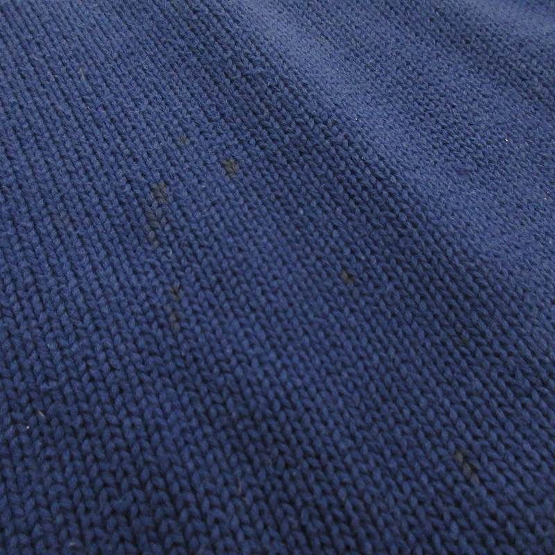 ポロ バイ ラルフローレン Polo by Ralph Lauren 90s M コットン セーター クルーネック ロゴ 刺繍 ネイビー 紺 ブラウン ヴィンテージ オールド トップス ポロ バイ ラルフローレン Polo by Ralph Lauren 90s M コットン セーター クルーネック ロゴ 刺繍 ネイビー 紺 ブラウン ヴィンテージ オールド トップス