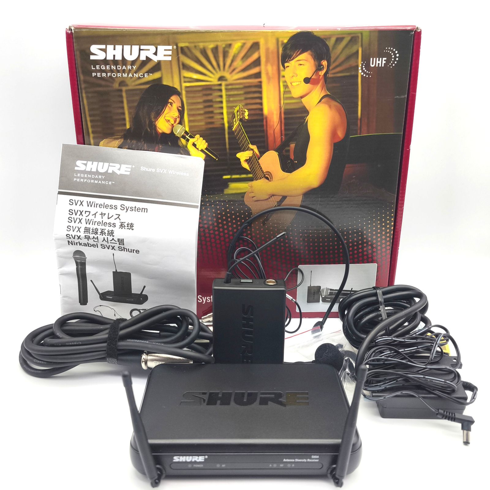 SHURE(シュア)・SVX・ワイヤレスマイクシステム・マイク欠品・No.260424-07・梱包サイズ100