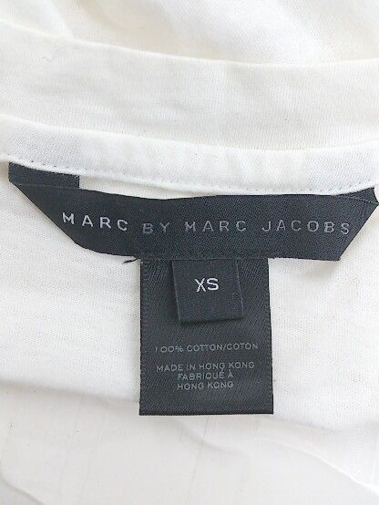 ◇ MARC BY MARC JACOBS ペイント柄 半袖 Tシャツ カットソー サイズ XS ホワイト マルチ レディース P 【1301270002817】 ◇ MARC BY MARC JACOBS ペイント柄 半袖 Tシャツ カットソー サイズ XS ホワイト マルチ レディース P 【1301270002817】