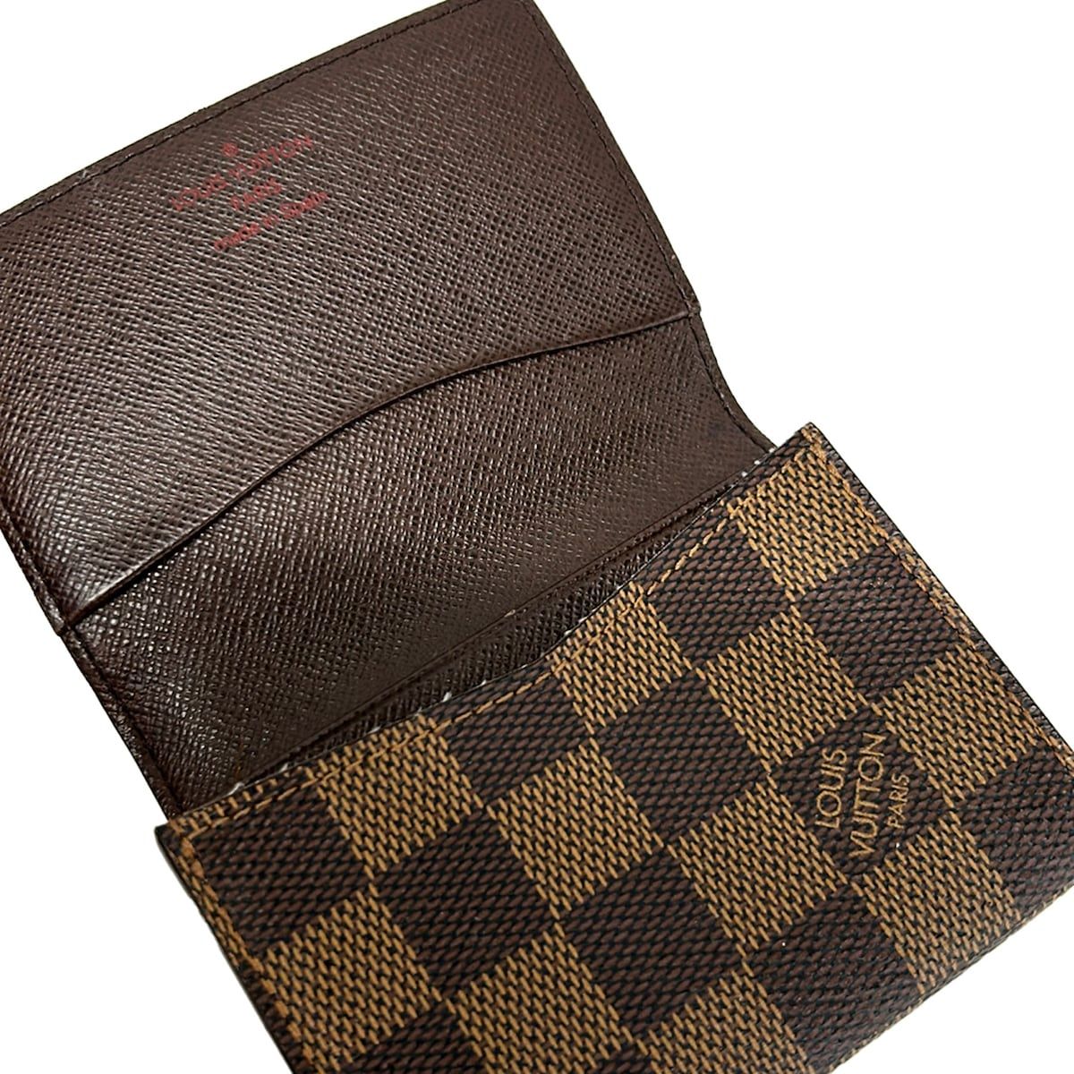 LOUIS VUITTON(ルイヴィトン) カードケース ダミエ美品 アンヴェロップカルトドゥヴィジット N62920 エベヌ LOUIS VUITTON(ルイヴィトン) カードケース ダミエ美品 アンヴェロップカルトドゥヴィジット N62920 エベヌ