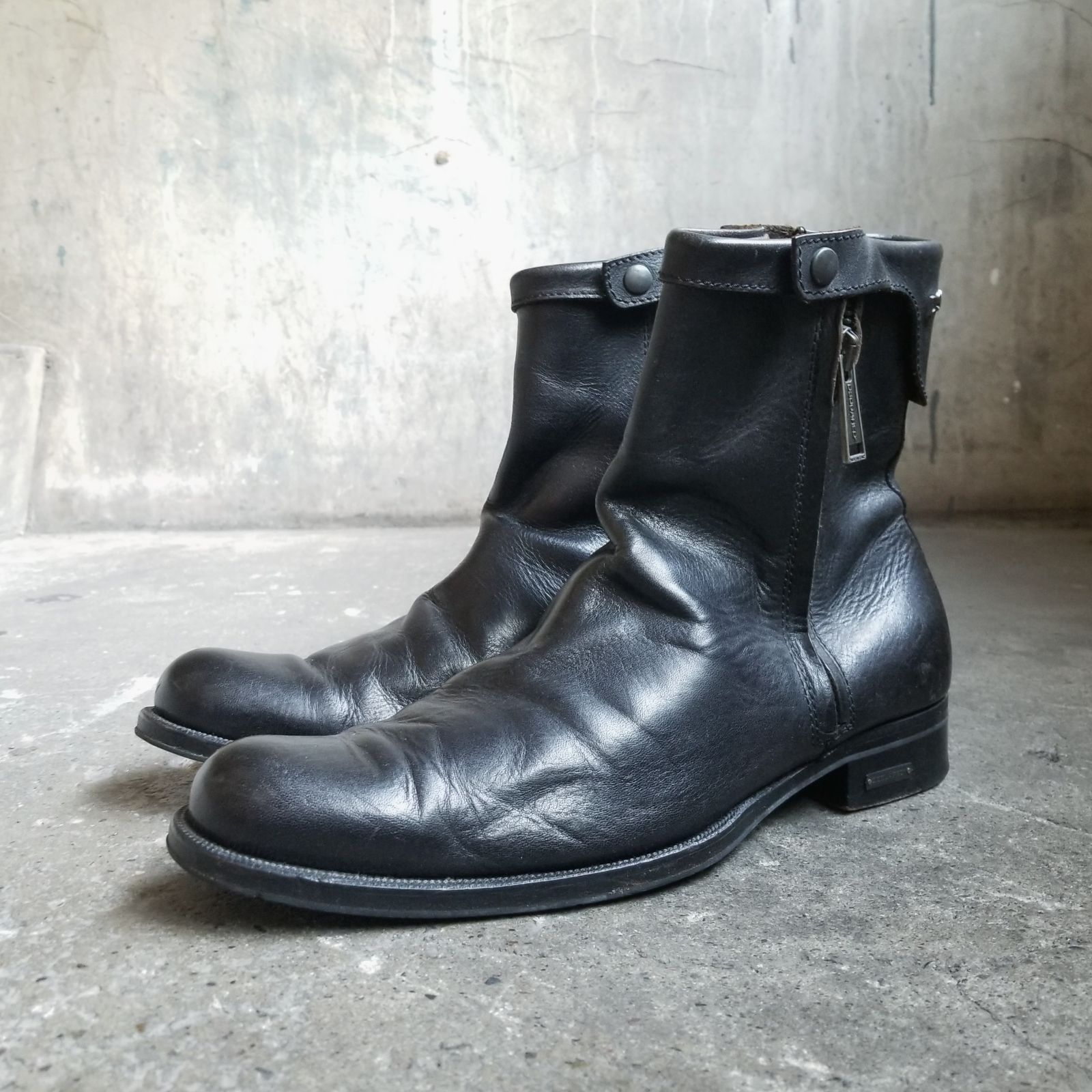 DSQUARED2 ダブルサイドジップブーツ 43 ディースクエアード レザーシューズ 23,030円