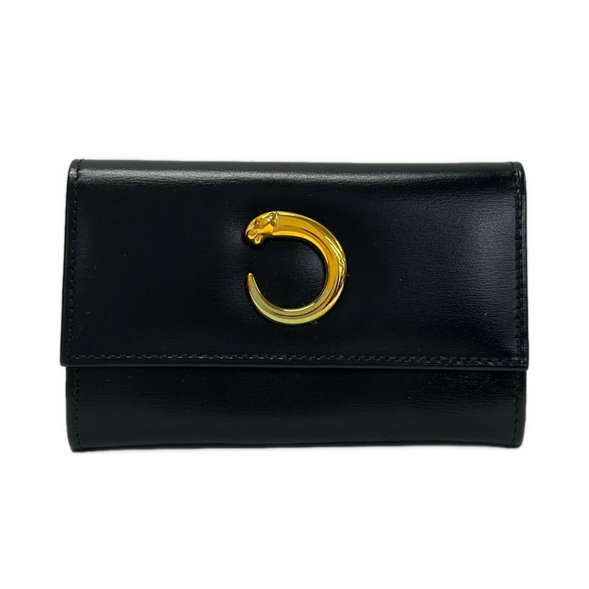 Cartier(カルティエ) 名刺入れ美品 パンテール 黒 レザー