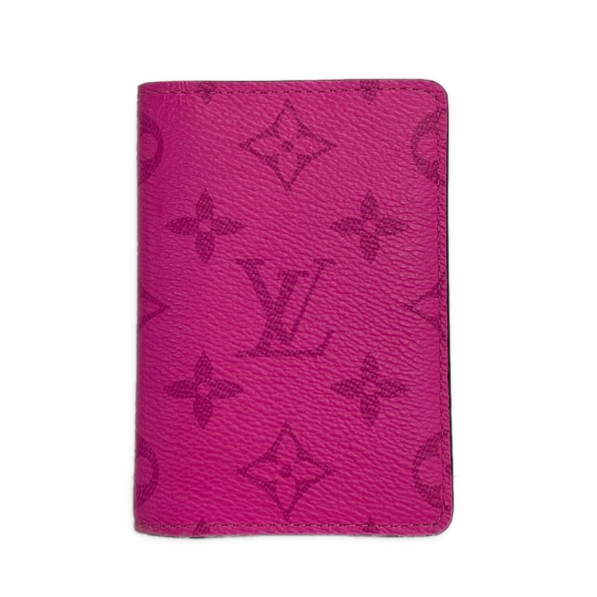 LOUIS VUITTON(ルイヴィトン) カードケース タイガラマ オーガナイザードゥポッシュ M30778 フューシャ レザー、牛革