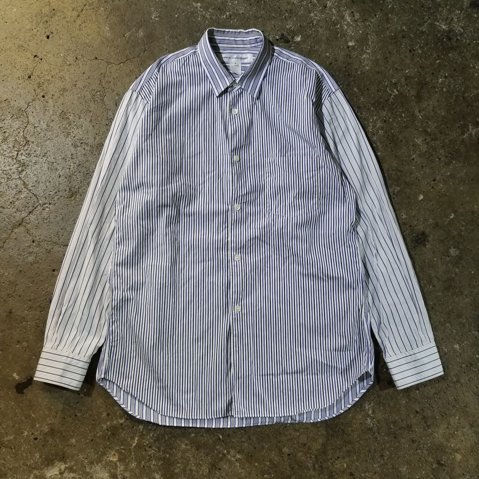 COMME des GARCONS SHIRT FOREVER Narrow Classic Shirt M コムデギャルソンシャツフォーエバー ナロークラシックシャツ ストライプ CDGS2OFW 19,728円