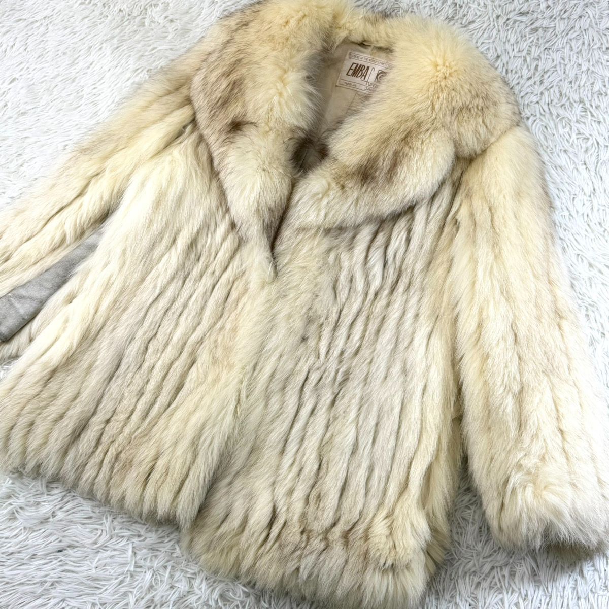 エンバ EMBA ブルーフォックス ファーコート 毛皮コート ジャケット