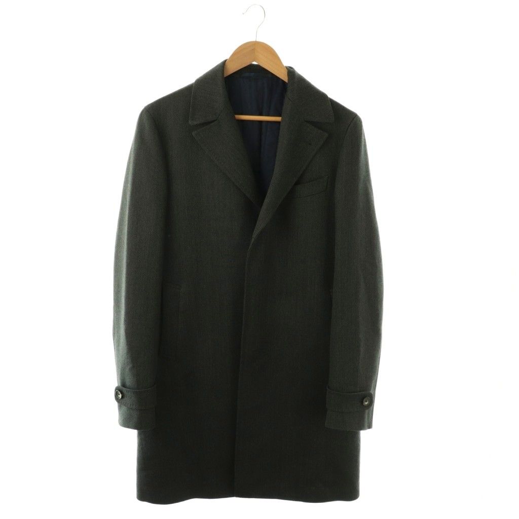 アレキサンダージュリアン ALEXANDERJULIAN コート ツイード 背抜き ロング L グレー /DO ■GY35
