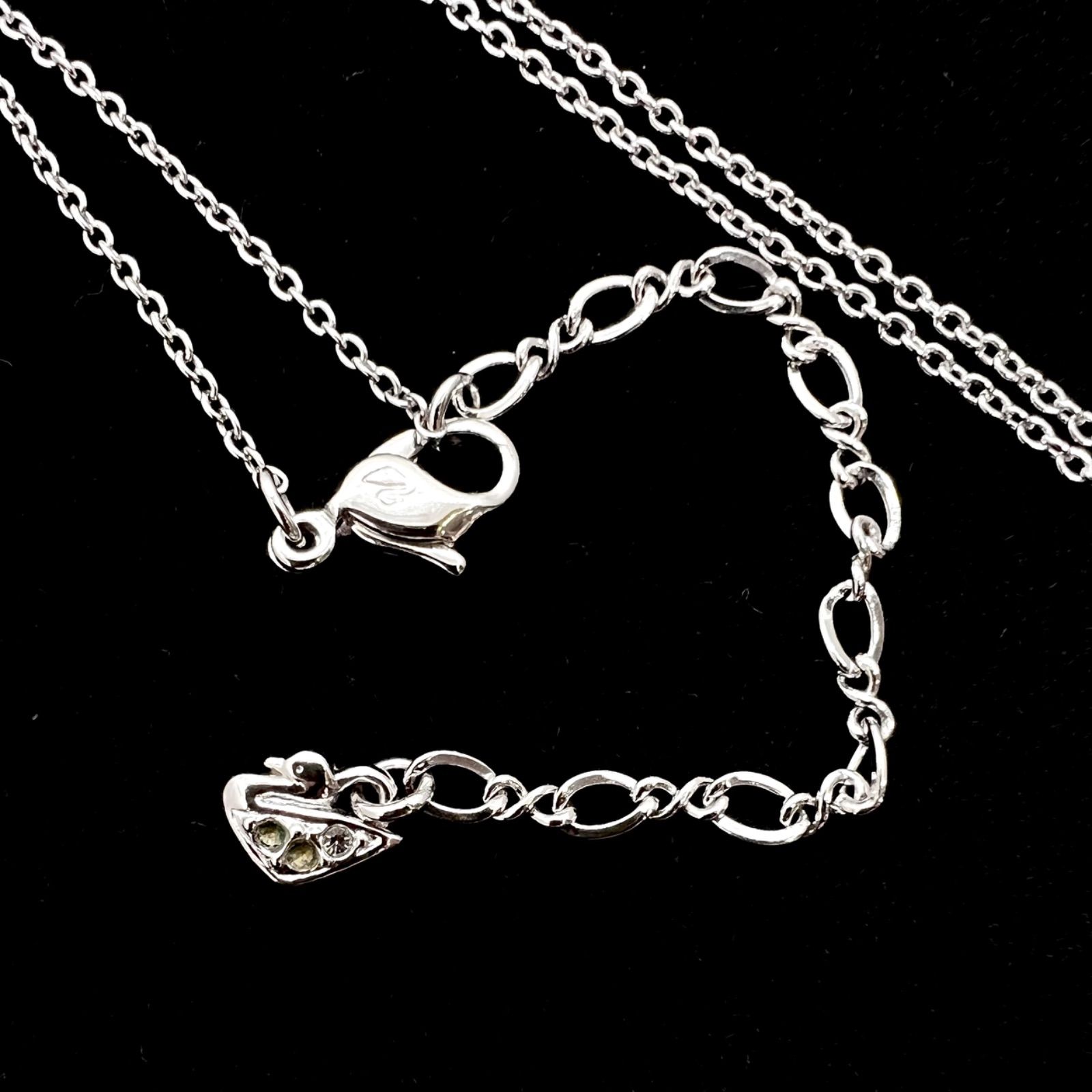 美品☆ SWAROVSKI スワロフスキー ネックレス バタフライ 蝶々 