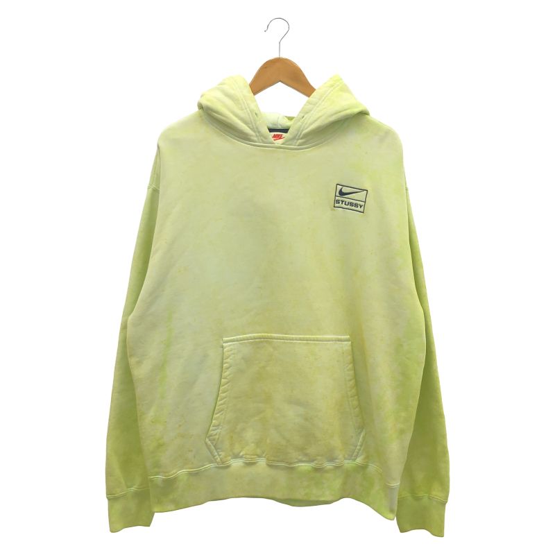【中古】STUSSY×NIKE NRG WASHED HOODIE サイズM イエロー DM1021-702[79]