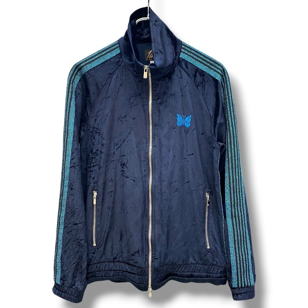 NEEDLES 26SS L.H.P Exclusive Track Jacket C/PE Velour Navy Sサイズ