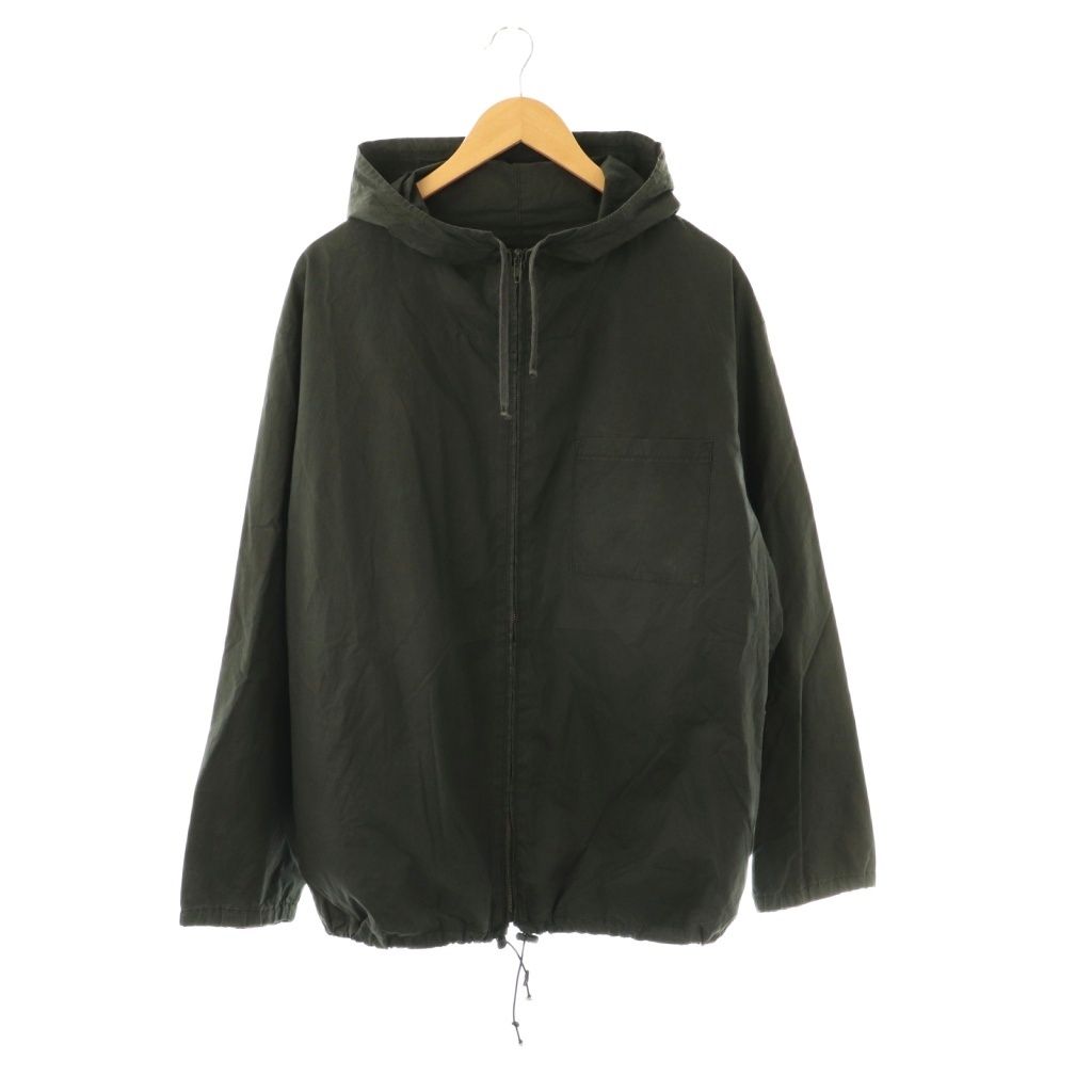 ヘルムートラング HELMUT LANG 本人期 パーカー ジップアップ フード コットン 46 ブラック /CX ■GY28