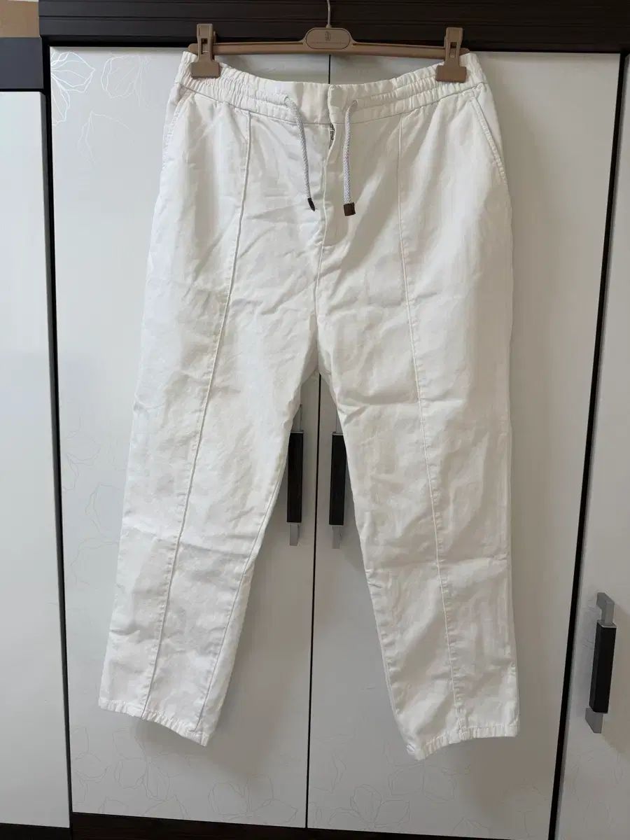 BRUNELLO CUCINELLI ブルネロクチネリ シャーリング コットン パンツ