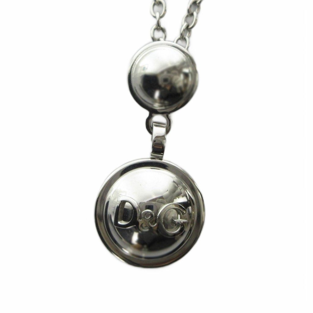 ディー&ジー ドルガバ ドルチェ&ガッバーナ D&G ネックレス アクセサリー ペンダント ロゴ シルバー色 ■GY11 /MQ