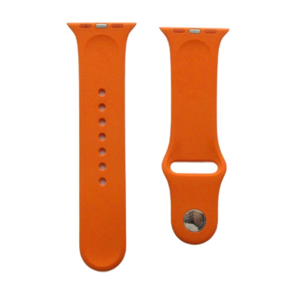 エルメス HERMES 腕時計用ベルト バンド シリコン ロゴ S/M 41mm オレンジ ■GY18 /MQ ■OH