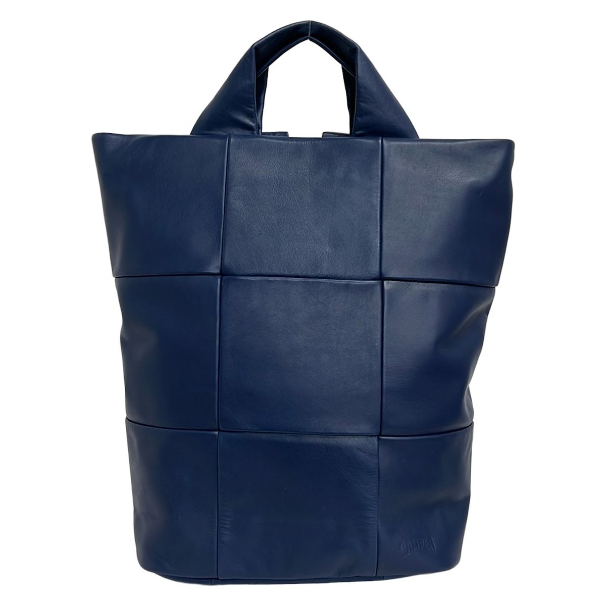 CAMPER(カンペール) リュックサック美品 - ネイビー キルティング/2way レザー