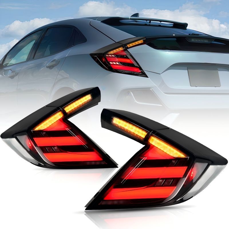 【送料無料】ホンダ Honda 2ドア シビック Hatchback FK7 FK8 FK4 TYPE-R 専用 テールランプ 高輝度 後部灯 流れるウインカー 夜間視認性向上 ドレスアップ 安全演出 耐久性抜群 車検対応 1対セット 49,979円