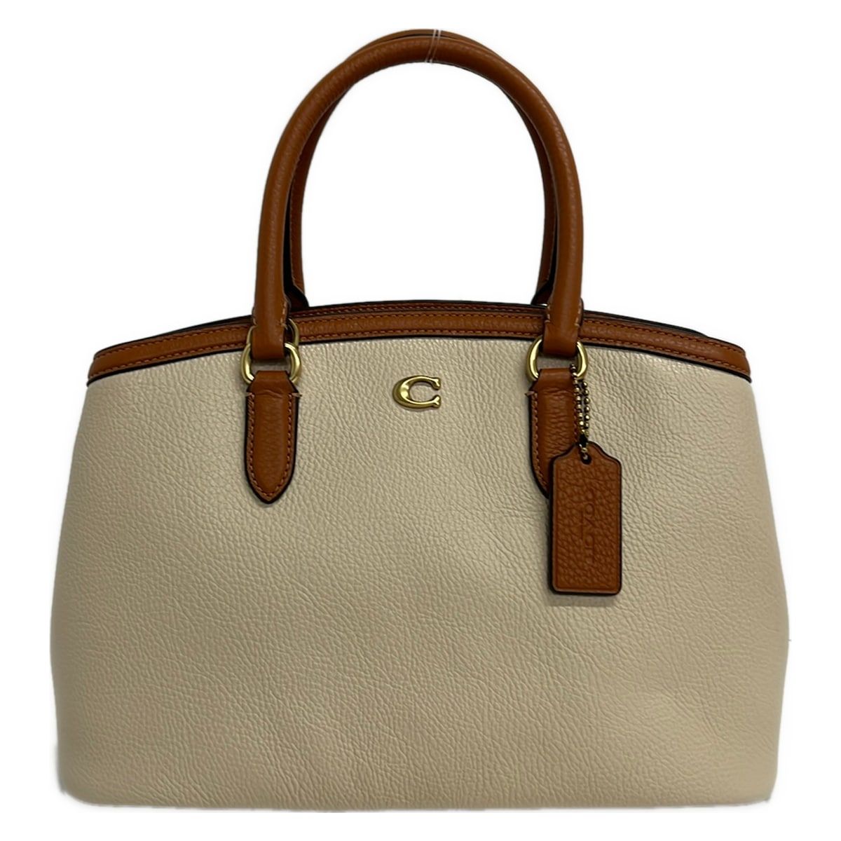 COACH(コーチ) ハンドバッグ レガシーキャリーオール28 CU025 ベージュ×ブラウン レザー