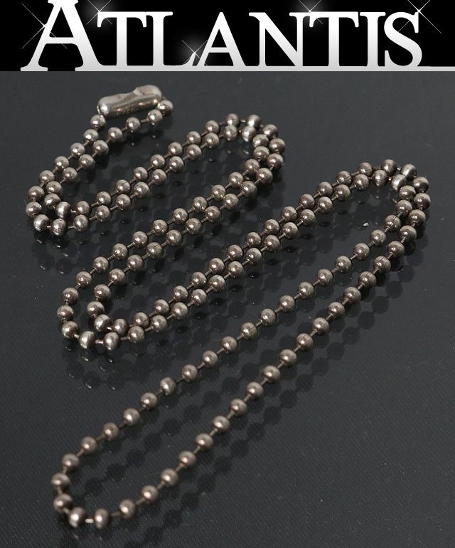CHROME HEARTS 銀座店 クロムハーツ ボールチェーン ネックレス 51cm メンズ シルバー SV925 103367