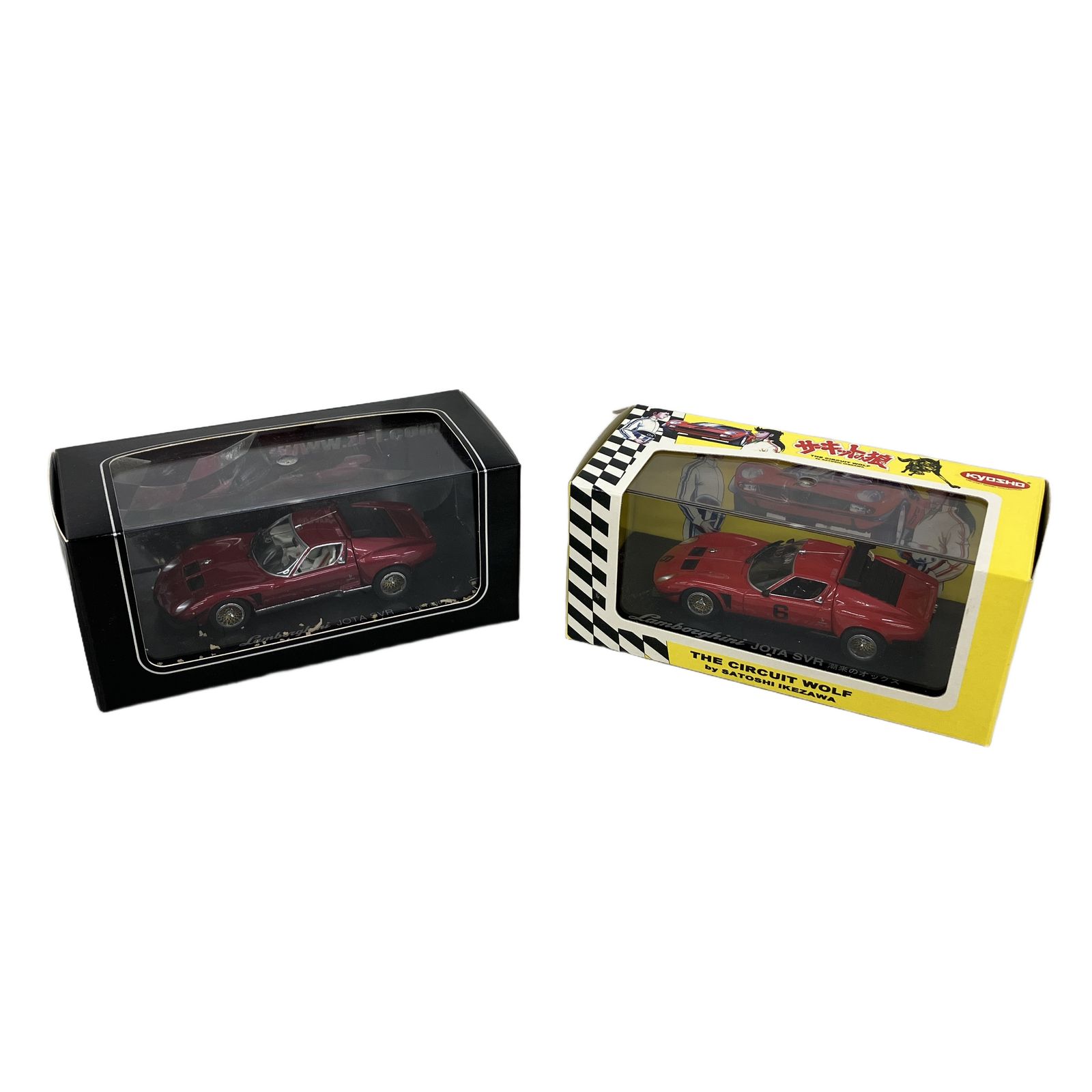 京商 1/43 サーキットの狼 ランボルギーニ イオタ SVR レッド 潮来のオックス No.03201CW / ジール限定 KZ43001 ミニカー フィギュア 中古 K11224252