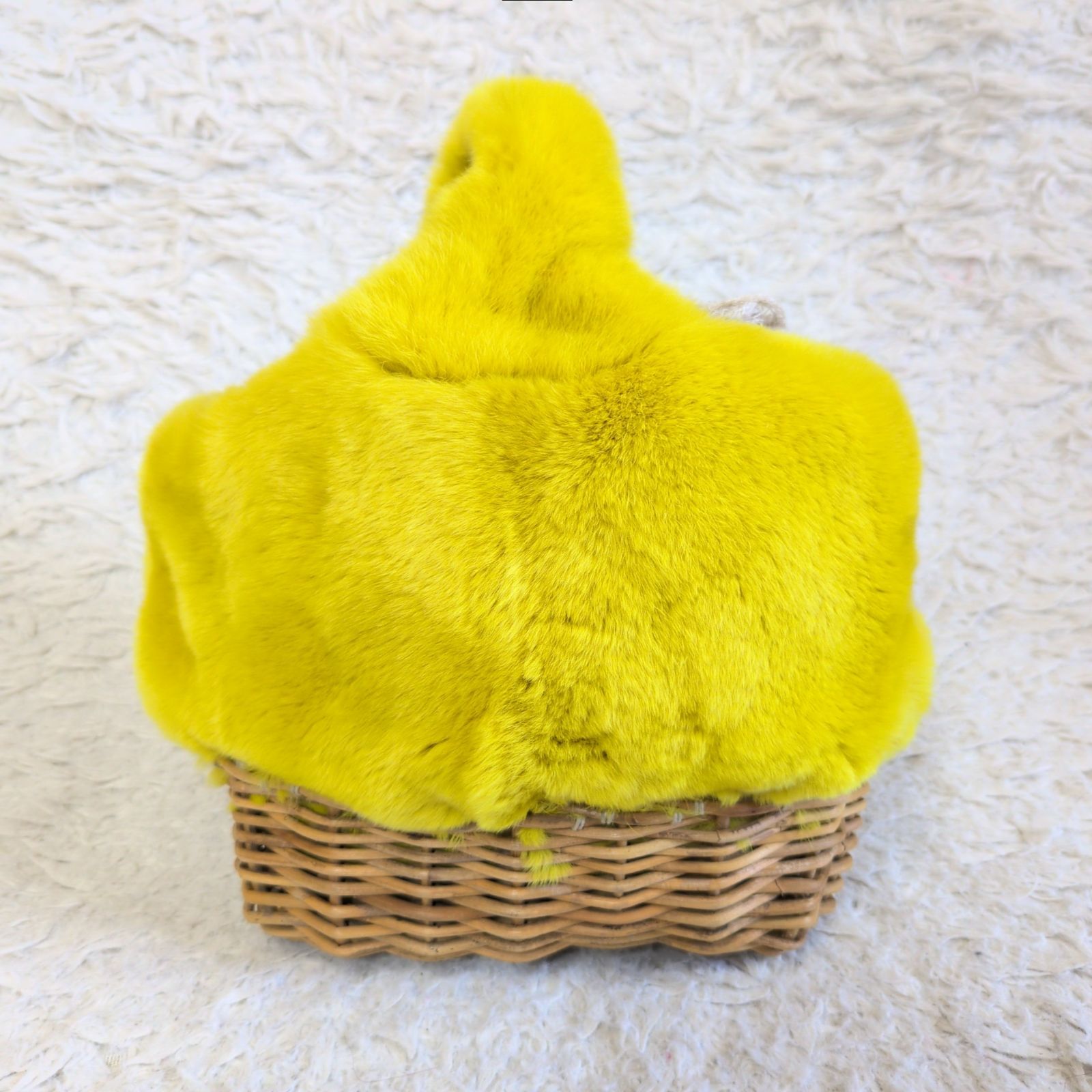 希少✨美品✨️eb.a.gos エバゴス ebagos ファーカゴバッグ ボア 籠