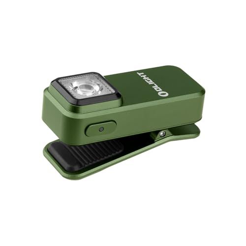 OLIGHT(オーライト) Oclip ライト ledライト ランニングライト ウェアラブルライト キャップ 小型 軽量 白光 赤光 クリップオン 300ルーメン Type-C充電式 高視認性 夜釣り 犬 散歩 キャンプ 点検 ウォーキング 94a610a5